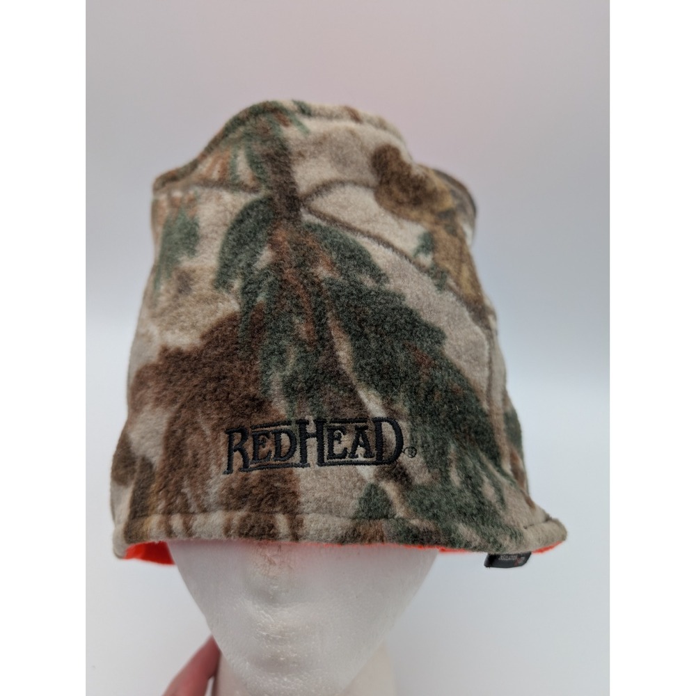 RedHead Camo Blaze Orange Reversible Fleece Neck Gaiter Thinsulate Supreme